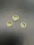 Комплект 3 естествени цитрина – общо 2,15 ct – кръгъл брилянтен, снимка 5