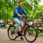 Електрически велосипед 26″ с батерия 522Wh, мотор 250W и пробег до 100 км – алуминиева рамка, 7 скор, снимка 10