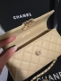 Chanel Mini Kelly 25S Дамска Бежова Чанта От Телешка Cavier Кожа Код Brand Luxury Fashion35, снимка 7