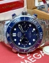 Omega Seamaster Diver 300M Chronograph 44mm Steel Blue Wave Dial Ceramic, снимка 4