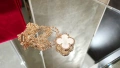 Van Cleef & Arpels VCA Rose Gold Mother of Pearl Vintage Alhambra Clover Дамско Колие, снимка 5