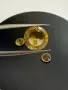 Комплект естествени цитрини 6.95 ct – централен камък 3.45 ct + чифт 1.75 ct , снимка 8