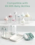 Нов BPA Free комплект за почистване на бебешки бутилки Momcozy силиконова четка поставка и кутия, снимка 4