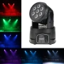 DMX-512 Мини движеща се глава 4 в 1 RGBW LED сценично осветление Стробоскопично осветление , снимка 3