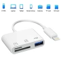 Четец за карти, адаптер за USB SD TF карти памет LIGHTNING, снимка 1