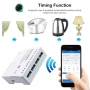 Интелигентно WiFi реле с 4 канала Tuya 220V, 2000W/канал, гласов контрол Alexa – за гаражни 10312, снимка 8