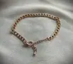 Позлатена сребърна гривна, снимка 1