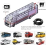 Чисто нов оригинален комплект камери за задно виждане YEDDY Dual Reversing Camera Set 7 инчов екран, снимка 4