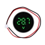 Дигитален LED волтметър, зелен, 4-100V DC – панелен монтаж 30 мм, за автомобилни акумулатори 10345, снимка 1