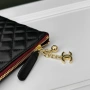 Chanel Clutch / Pochette – Висок клас реплика, Black Quilted Leather, Gold Hardware, снимка 3