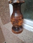 Дървена ваза дърворезба, снимка 3