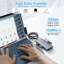 Чисто нов Мултифункционален хъб 10-в-1 Rocketek за Microsoft Surface , снимка 4