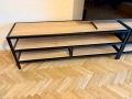 Маси за дневна / телевизор от стомана и дъбов масив, снимка 2