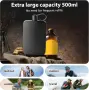 Манерка от неръждаема стомана 500 ml – черна, снимка 10