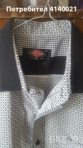 Мъжка риза Shenma  XL, снимка 3 - Ризи - 54052943