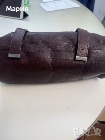“ Мулбери/Mulberry“ от естествена кожа, кафява чанта, снимка 4 - Чанти - 55415011