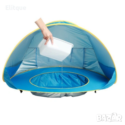 Саморазгъваща плажна палатка с детски басейн 2в1, снимка 5 - Други - 54231208