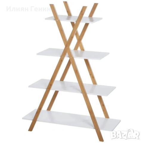 Рафт за баня Kleankin, Стоящ рафт, 4 нива, снимка 3 - Етажерки - 54546259