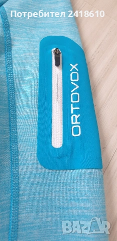 ORTOVOX Merino Inside Stretch Full Zip Hoodie  Womens Size S / XS ОРИГИНАЛ! Дамско горнище с цял цип, снимка 5 - Спортни екипи - 54645485