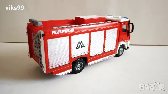Iveco Magirus RW Feuerwehr Bburago - Мащаб 1:50, снимка 5 - Колекции - 55626290