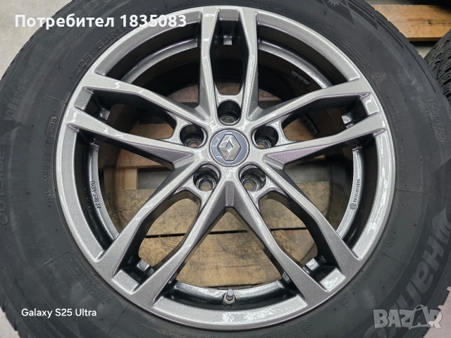 Лети джанти 17ки 5х114.3 Renault + зимни гуми 225/65/17 Hankook, снимка 5 - Гуми и джанти - 54442030