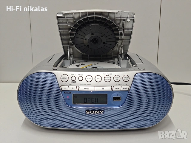 FM радио касетофон MP3 CD плейър USB четец SONY ZS-PS30CP, снимка 4 - Радиокасетофони, транзистори - 54380685