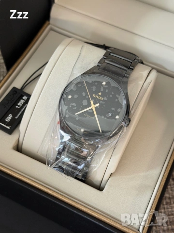 Чисто нов автоматичен часовник с диаманти Rado True 40mm , снимка 2 - Дамски - 55003642