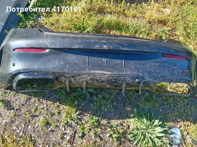 задна броня мерцедес w205 амг ц класа от 2017 до 2023г 