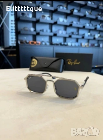 очила с черен обикновен калъф и ув защита ray ban 