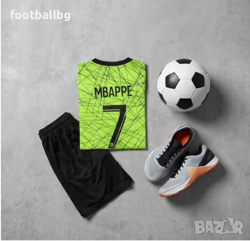 MBAPPE 7 💙⚽️ детско юношески футболни екипи PSG 💚⚽️ РЕТРО екипи , снимка 16 - Футбол - 40019311