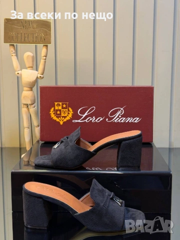 Loro Piana Дамски Чехли На Ток Лоро Пиана - Различни Цветове Код SK1338, снимка 2 - Чехли - 54315920