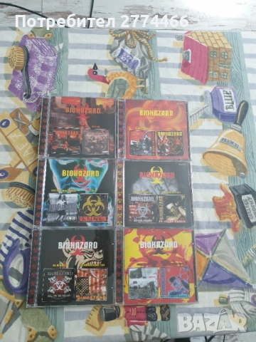 Шест диска на Biohazard, неофициални издания в много добро състояние, с текстове!