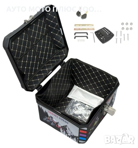 Алуминиев куфар за мотоциклет с обем 57 литра., снимка 5 - Аксесоари и консумативи - 54090291