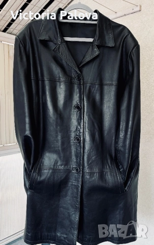 Луксозно пролетно яке/манто от мека агнешка кожа, снимка 14 - Якета - 53981857