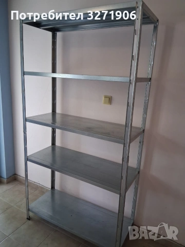 Метални стелажи - 3 бр., снимка 2 - Стелажи и щандове - 55047981