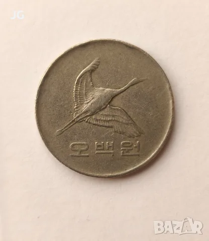 Монета от Корея 500 вона Корея Южна Корея 500 вона 1983 корейска монета, снимка 3 - Нумизматика и бонистика - 55645111