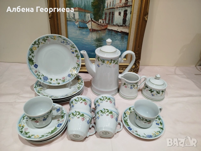 Нежен десертен комплект за кафе KAHLA💐, снимка 10 - Сервизи - 55155111