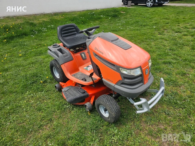 ТРАКТОРНА КОСАЧКА HUSQVARNA 21.КОНЯ. ПЕРФЕКТНА , снимка 3 - Градинска техника - 54295792