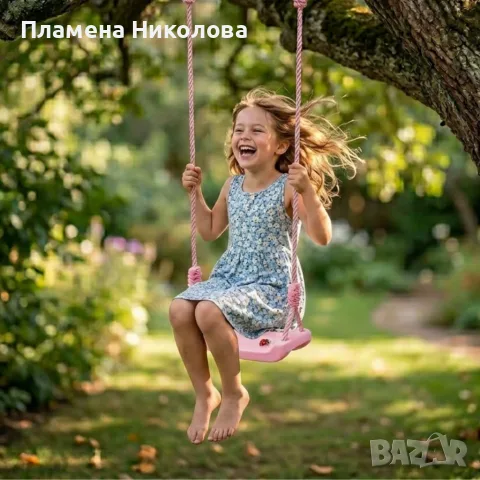 Детска градинска люлка – здрава, безопасна и регулируема до 75 кг, снимка 3 - Детски люлки - 55624666