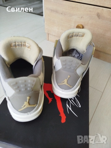 Nike air Jordan retro 4 photon dust vanilla pale 37.5, снимка 7 - Други - 55076875
