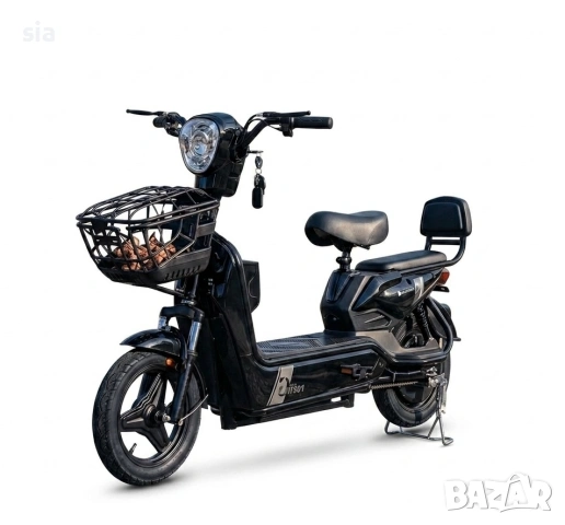 Мотопед с педали, 500W 48V 12Ah, Електрически скутер, Electric Moped, снимка 3 - Мотоциклети и мототехника - 54627615