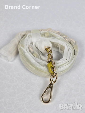 Нова дамска чанта Trussardi в жълт цвят със сертификат, снимка 8 - Чанти - 54407724