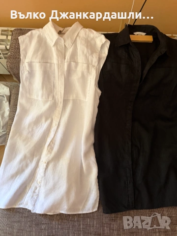 Ленени туники H&M черна и бяла, размер XS/S