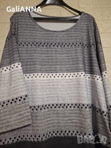 СТРАХОТНА НОВА ТУНИКА ЛИКРА 4XL, снимка 5 - Туники - 54813102