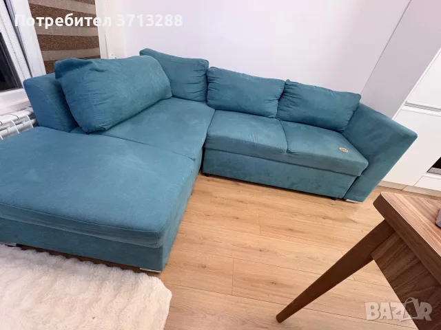 Ъглов разтегателен диван, снимка 6 - Дивани и мека мебел - 55436749