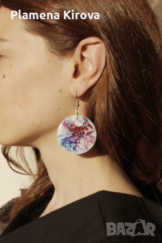 Акрилни обеци | Ръчна изработка