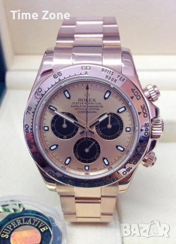 Rolex Cosmograph Daytona 40mm Rose Gold Chocolate Dial Automatic Различни Варианти, снимка 3 - Мъжки - 54047428