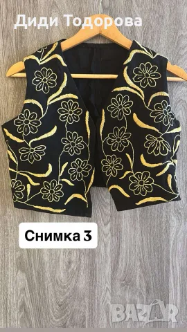 Етно/бохо уникални дълги кадифени манта / кафтани с богата бродерия и елек, снимка 9 - Други - 55342342