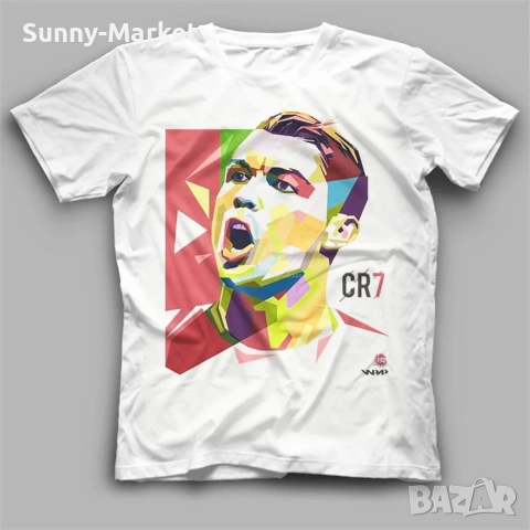 Мъжка тениска Кристиано Роналдо футболна фланелка CR7 Cristiano Ronaldo фен тениска