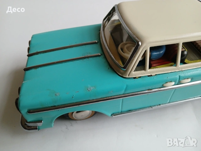 Стара ламаринена китайска играчка автомобил ME-728, снимка 8 - Колекции - 53961972